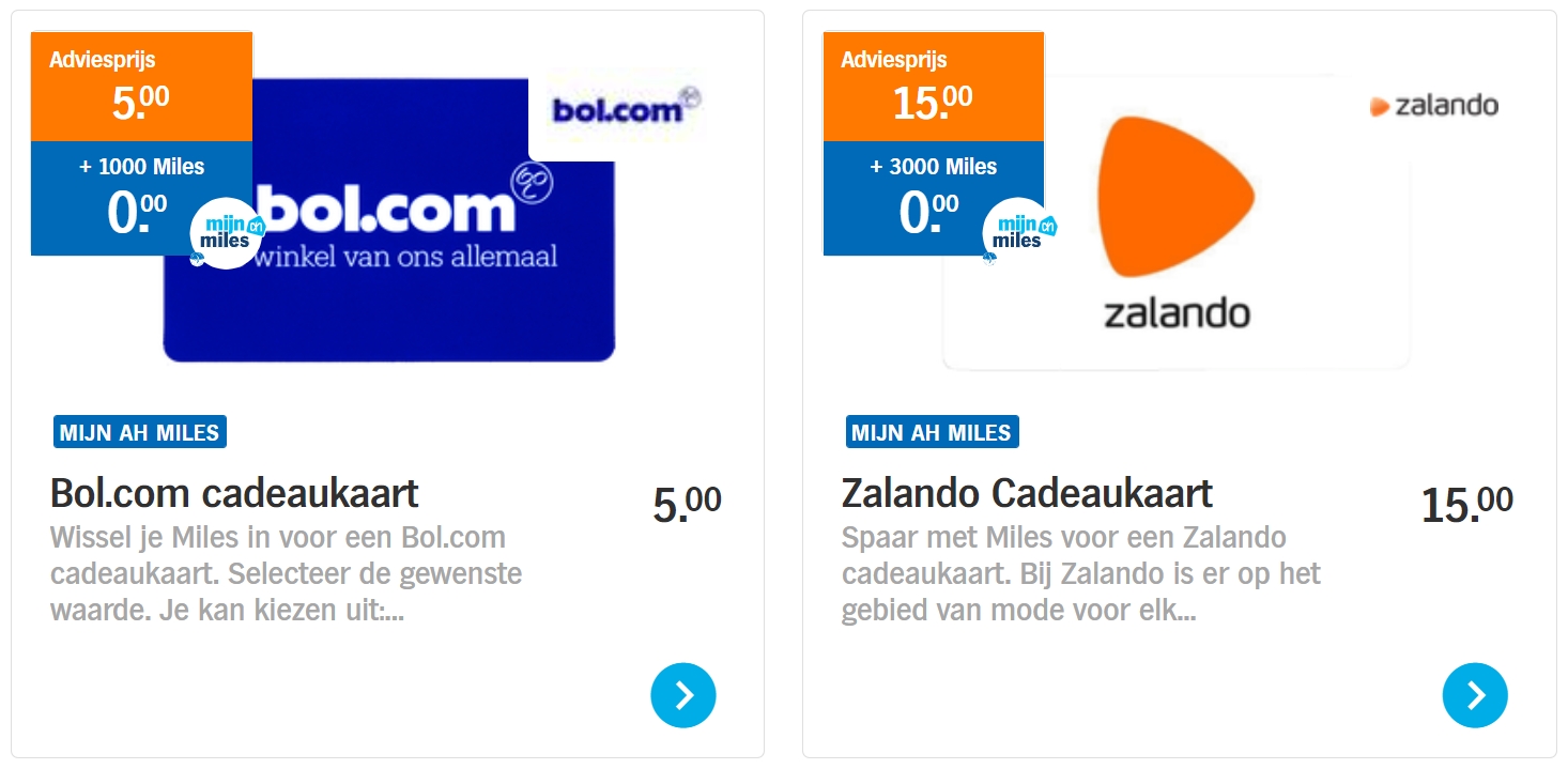 超市购物和加油攒的积分可以兑换BOL和Zalando礼品卡了