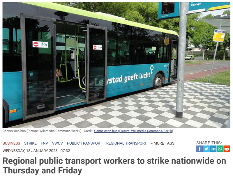 一连两天！荷兰公共交通又要大罢工！出门的小伙伴要注意了