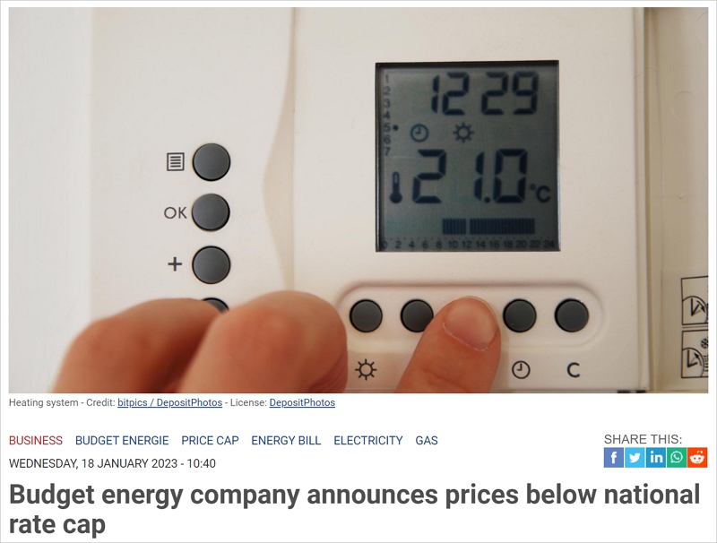 能源价格低于荷兰政府价格上限了！这家能源公司已降价，其它公司呢？