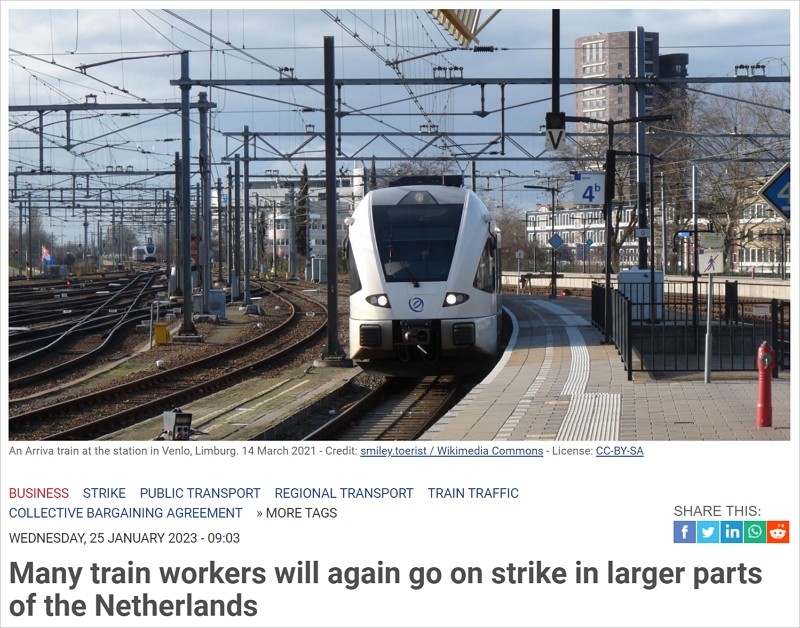又有工会提出要罢工！荷兰很快或面临多次公共交通“大瘫痪”