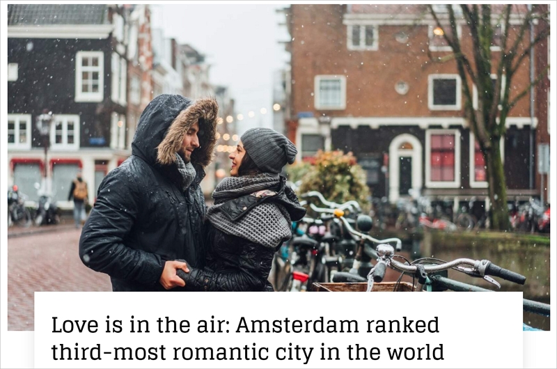 阿姆被评为全球第三大浪漫城市，荷兰居民表示“这是个笑话”