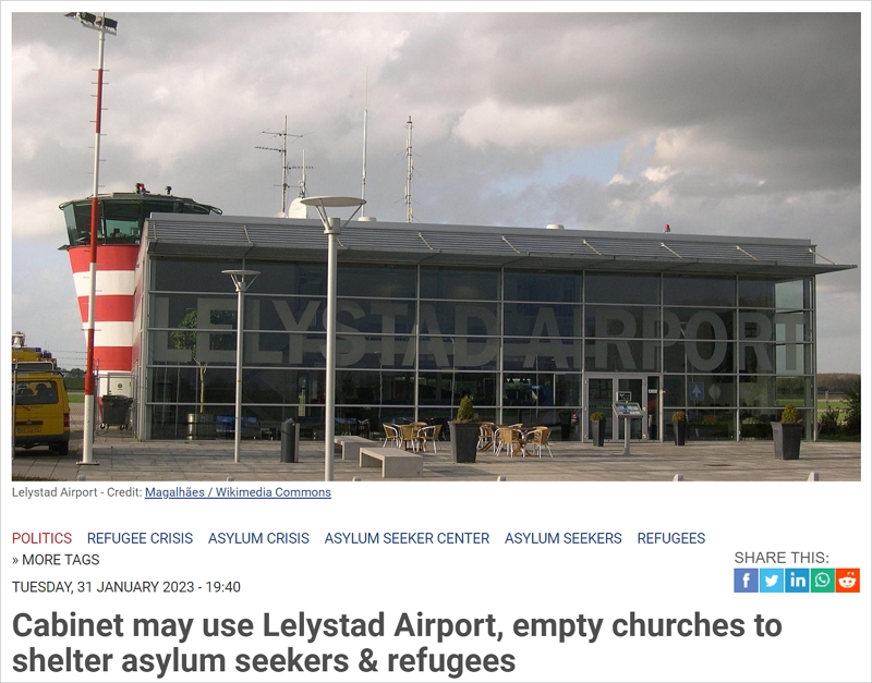 消息人士透露，荷兰这个“闲置”机场将用作寻求庇护者安置点