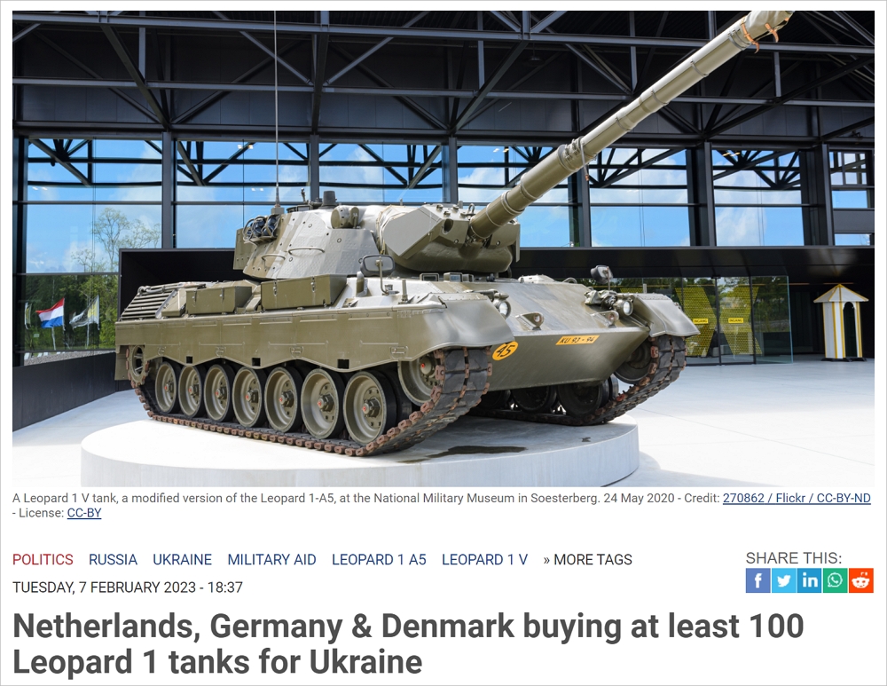荷兰再次购买重型武器免费送乌克兰，国防部长表示这非常有必要