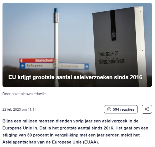 近100万人申请欧盟庇护！荷兰收了多少人？都来自哪些国家？