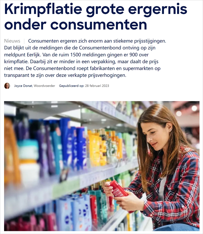 看清楚！荷兰超市有商品“缩水”偷偷涨价，商家的理由是…