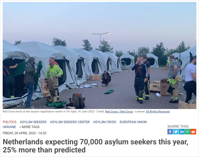 超过7万名寻求庇护者涌入荷兰！政府很"头痛"，各地市政不配合，移民局压力很大