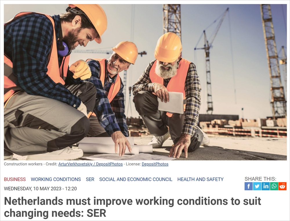荷兰打工人三大缺勤原因有望改善，权威组织给政府提供可行方案