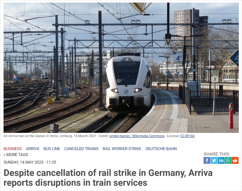 德国铁路大罢工取消，受影响的部分荷兰线路仍停运，有些火车异常拥挤