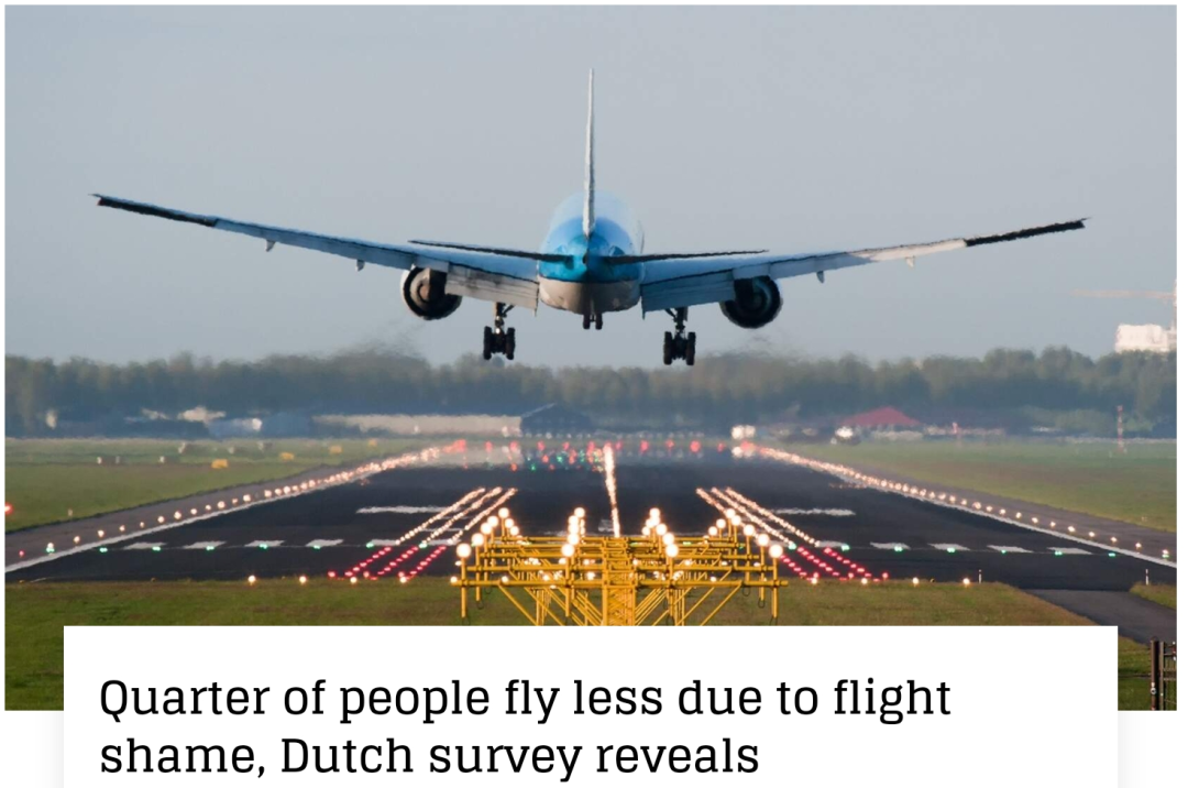 为了我们的地球，尽量减少乘坐飞机出行？说说而已？荷兰网友说出来真相