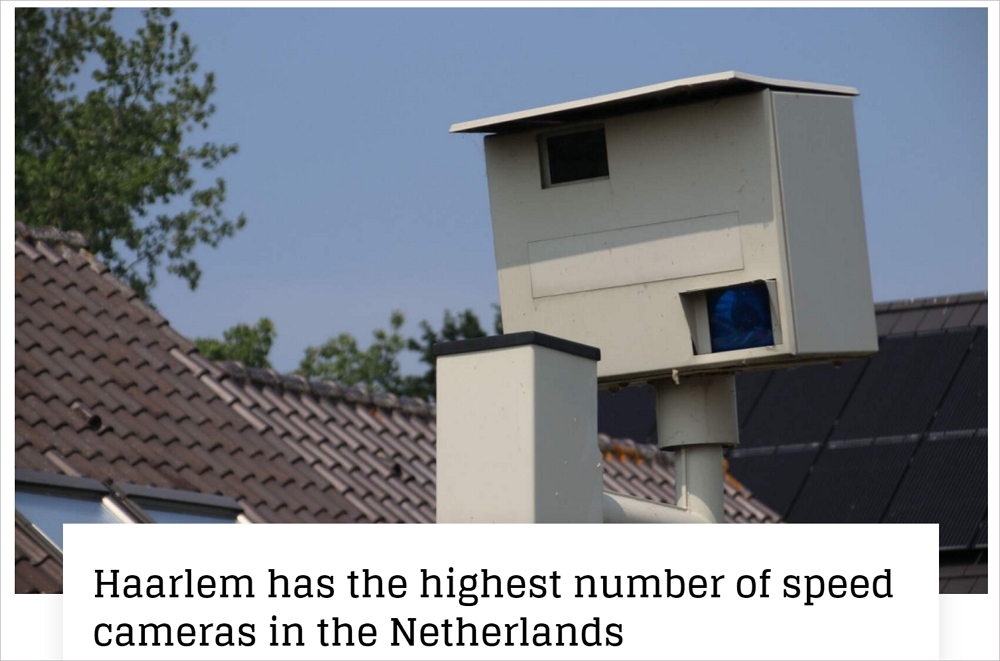 荷兰哪个城市最多测速摄像头，这几个地区远超全国平均水平…