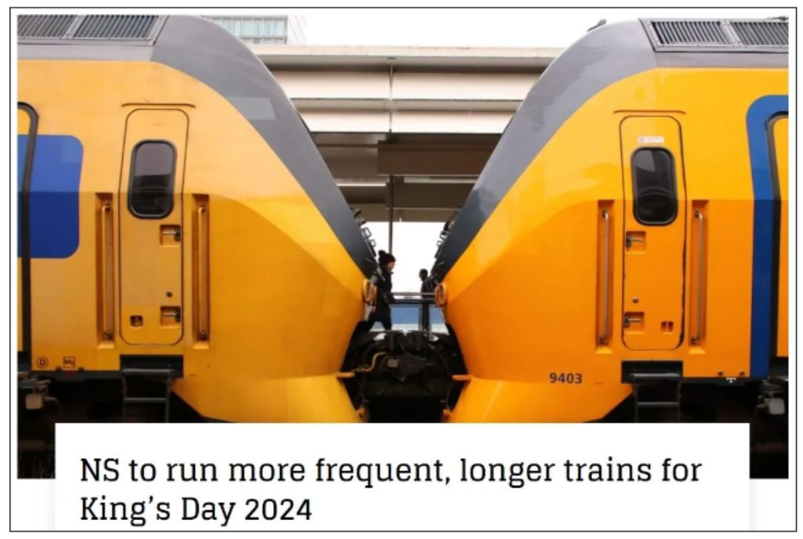 注意！荷兰国王节期间火车线路将做调整，有些地方居然停运…