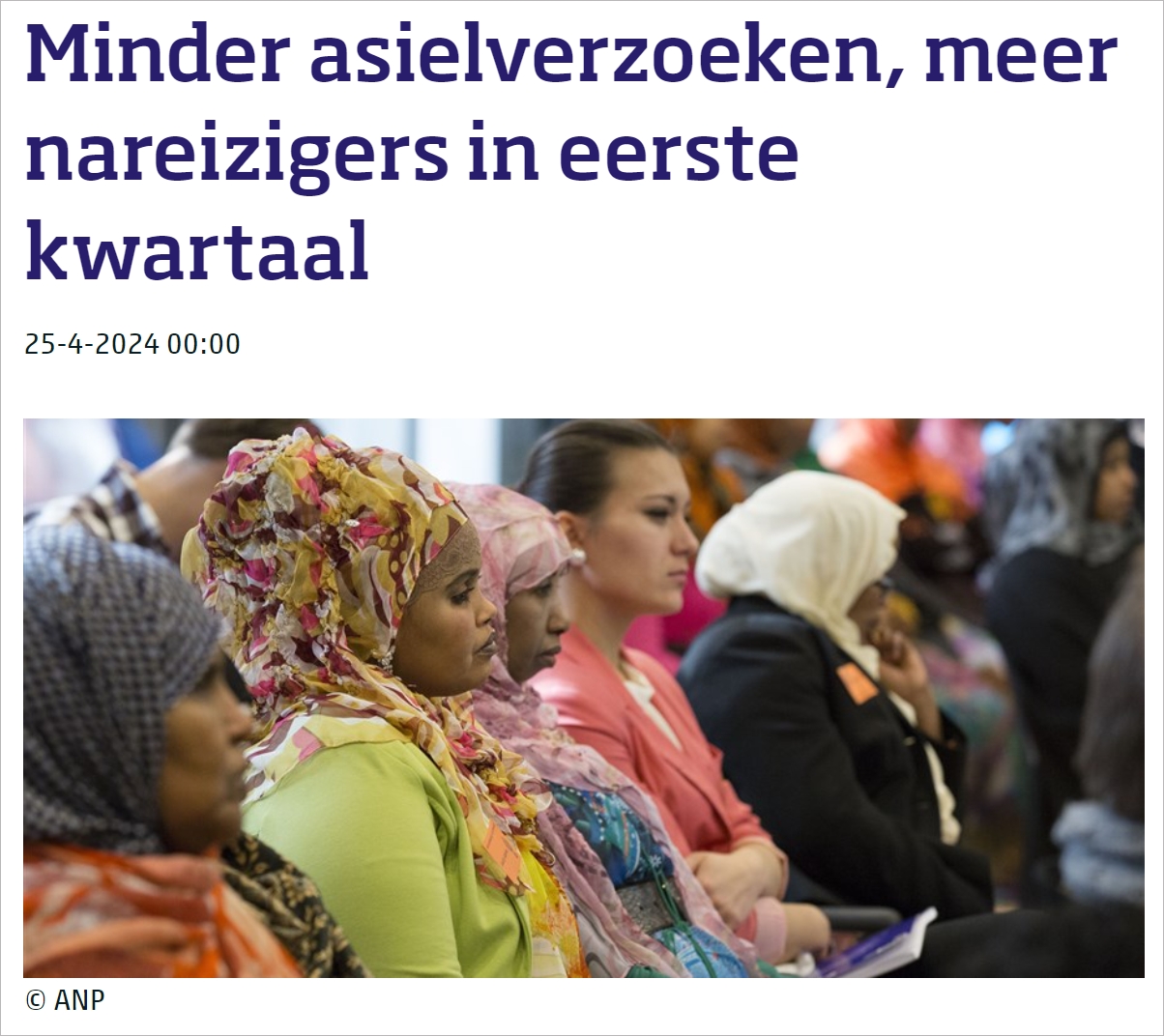 荷兰庇护申请人数继续大幅增长，主要来自这几个国家