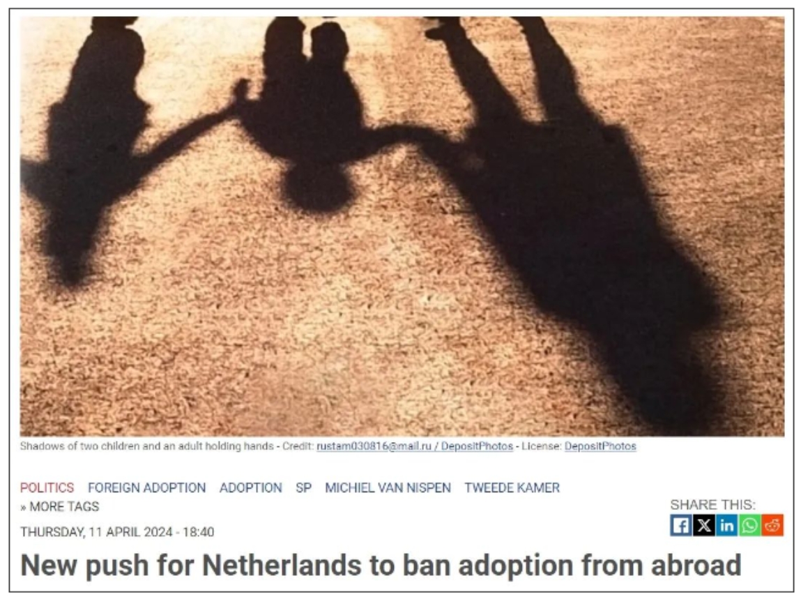 荷兰或将逐渐取消跨国收养小孩，现在可以收养哪些地区的？