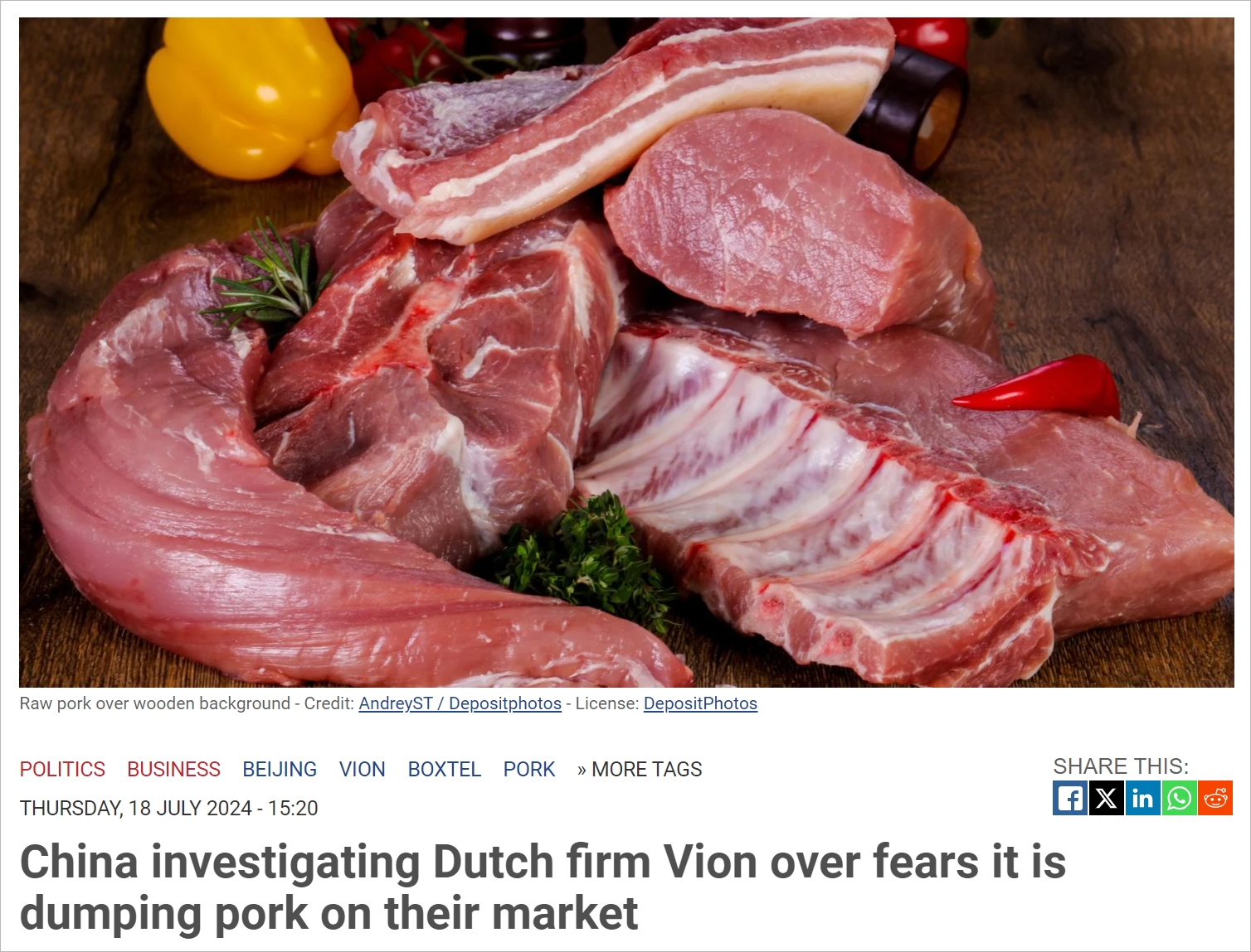重磅！中国对欧盟的反制开始，荷兰这家公司涉嫌倾销被调查…