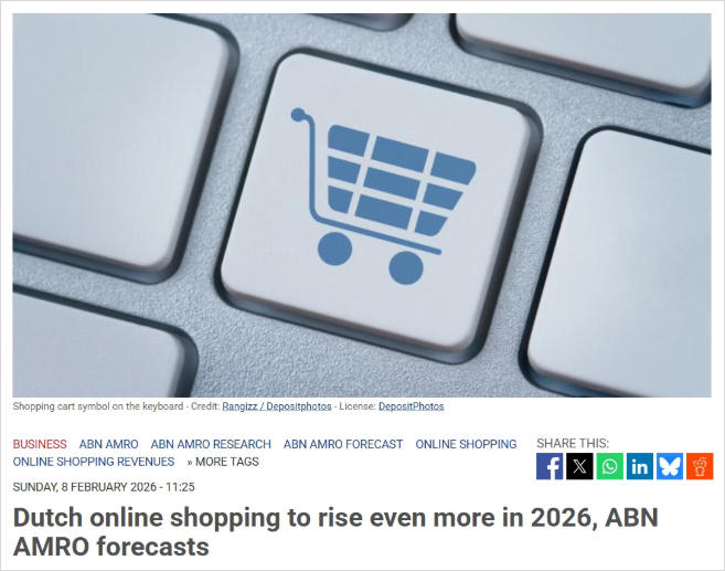 线下实体店将越来越难？荷兰人明年网购需求继续上涨