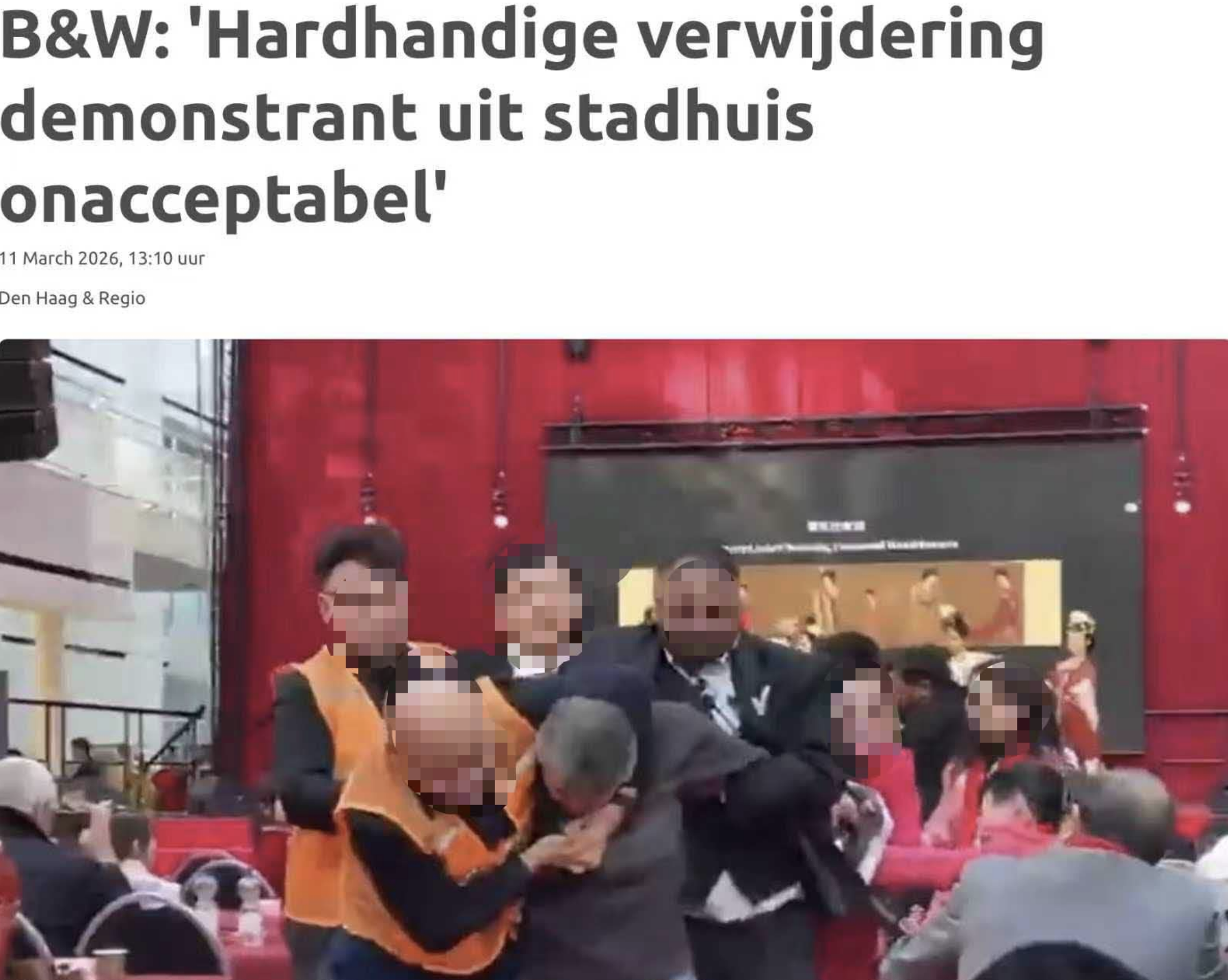 又被海牙市政府“问责”：春节庆祝活动上的“突发情况...