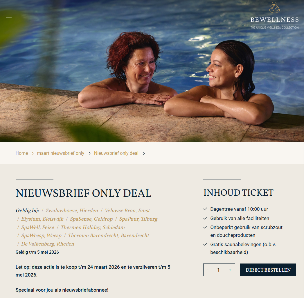 原价€30，现在€17.5！荷兰比利时11家桑拿场所通用票，手慢无