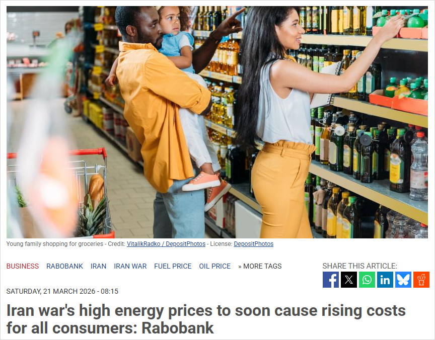 橙色警报！荷兰物价将全面上涨，持续两年…