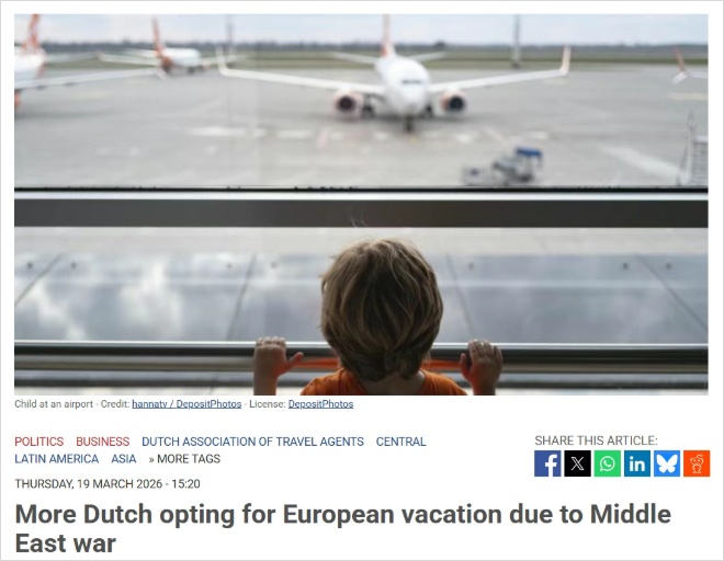 旅游大转向！荷兰人选择集体改行程，欧洲本地游直接爆了