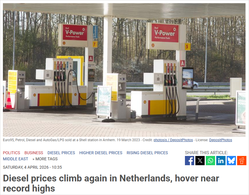 顶不住了！荷兰油价再次飙升，越来越多居民换电动汽车？