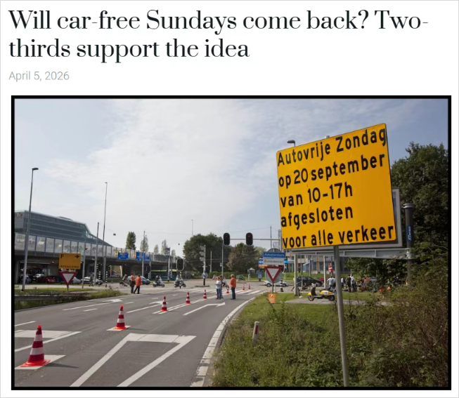 油价再涨！荷兰人集体表态：在家办公更香，无车星期天回归