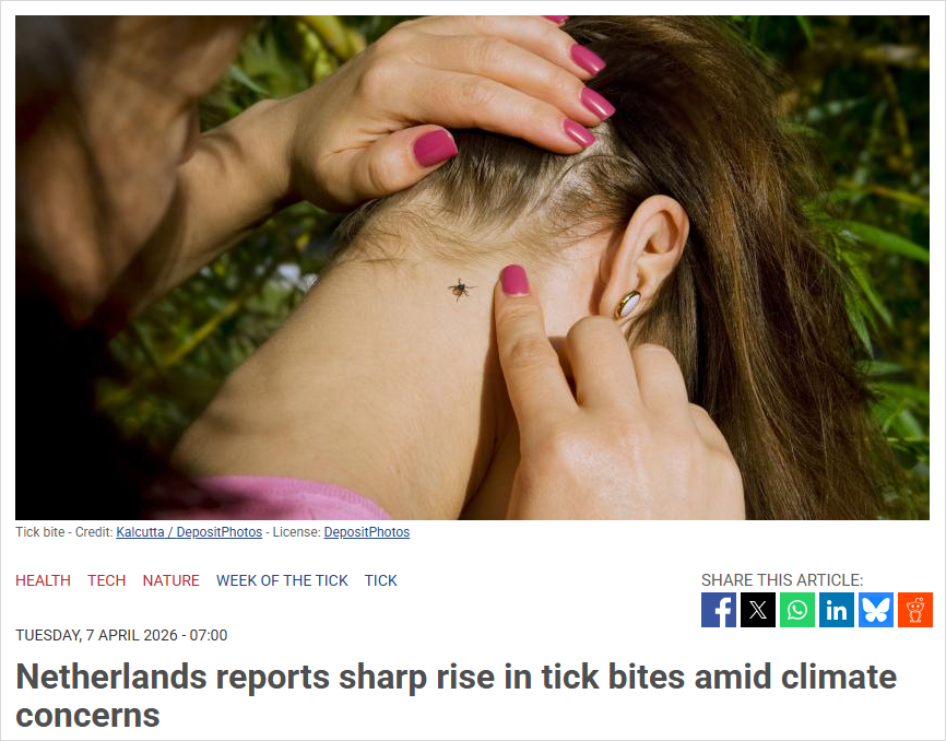 注意！荷兰这种虫子大爆发，有人中招出现30多种症状，出门要小心