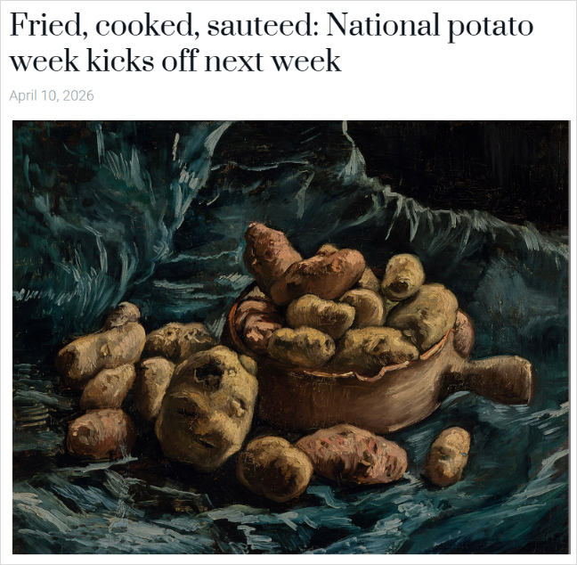 荷兰人急了，为期一周的活动正在进行，呼吁全民吃土豆