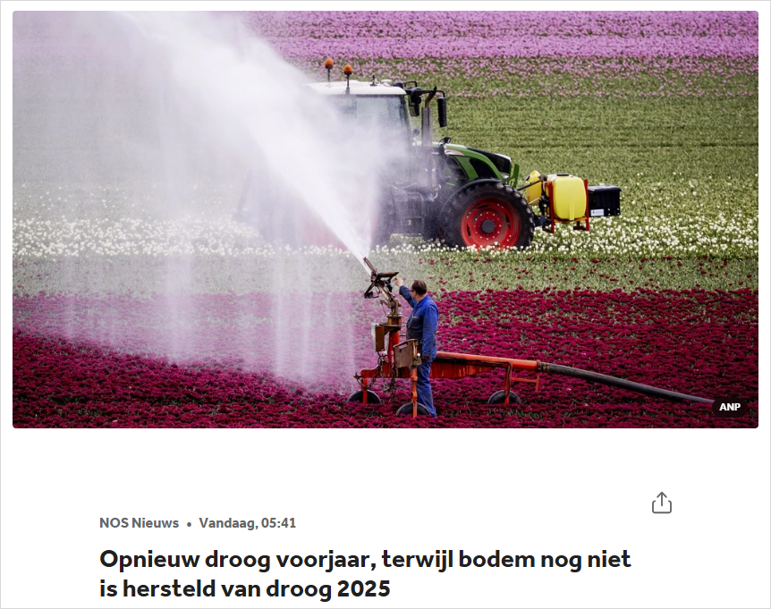 异常干旱！官方警告：荷兰多地准备限水，草坪都快黄了