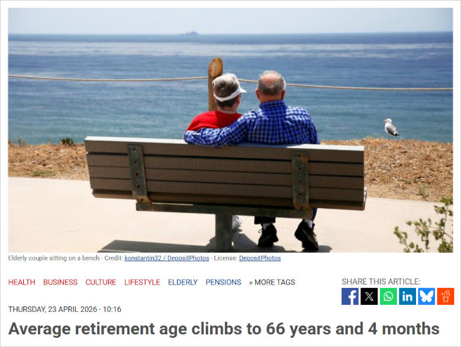 荷兰退休年龄又迟了！越来越多人干到67岁，甚至更久