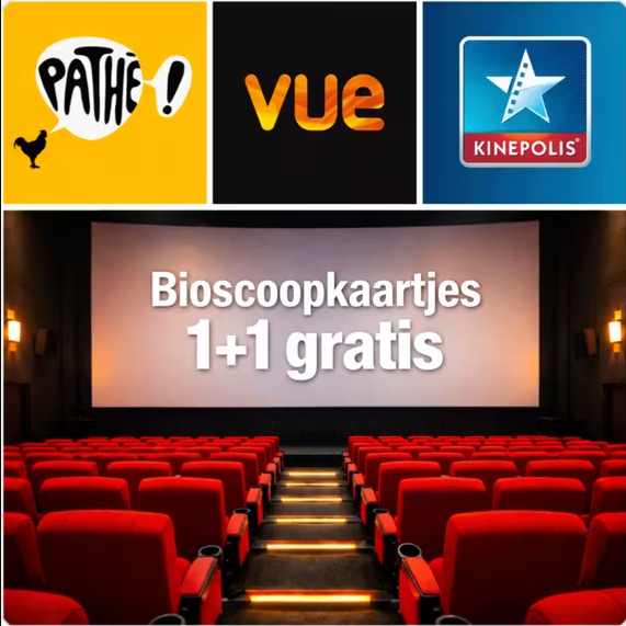 荷兰看电影薅羊毛！Pathé、Vue、Kinepolis电影票买一送一